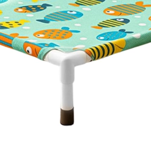 Cama elevada para gatos portátil extraíble hamaca de verano cachorros terraza hogar 7