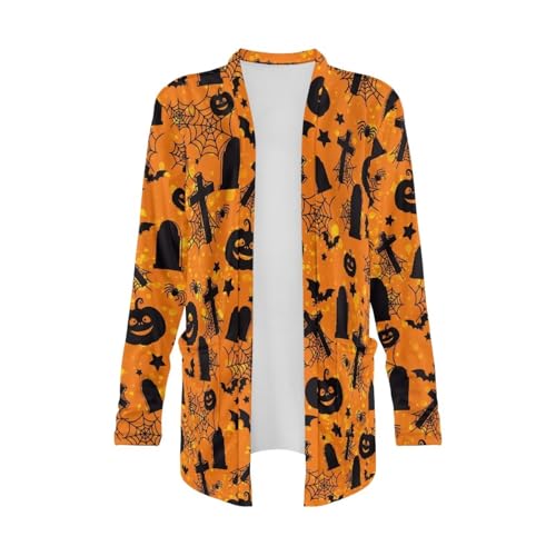 Image of Women's Lightweight Cardigans with Pockets Trendy Long Sleeve Open Front Cardigan Casual Tops Jackets Fall Oufits S-2XL