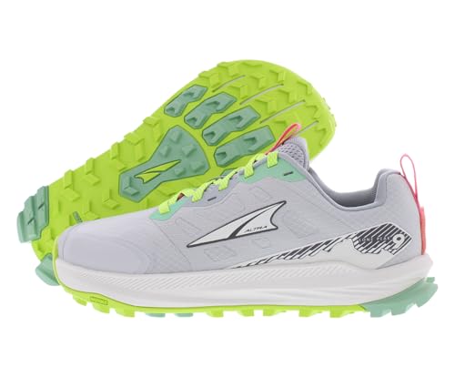ALTRA Women's Lone Peak 9 Trail Running Shoe, Gray/Lime, 9