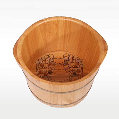 Bañera de madera para pies con masaje y calefacción