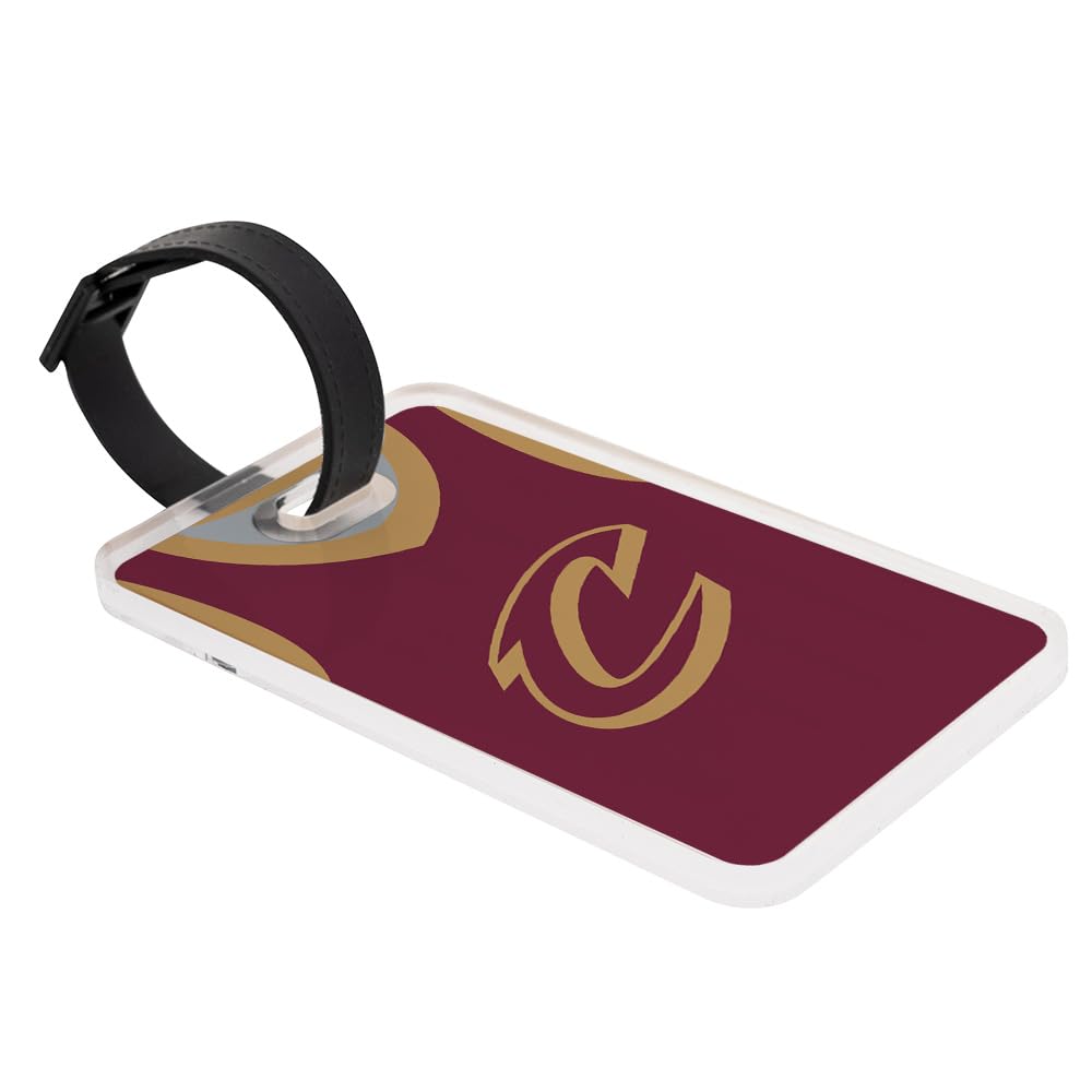 Desert Cactus Cleveland Cavaliers Luggage Tag Official NBA National Basketball Travel ID Label for Suitcases Bags and Carry-Ons