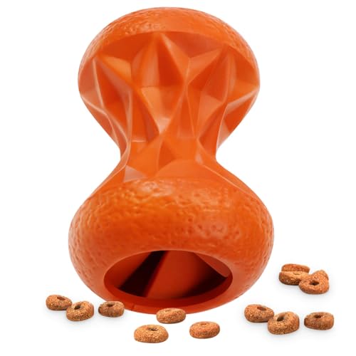 Dog Toys for Large Dogs – Durable Rubber Chew Toy for Aggressive Chewers,Interactive Treat Dispensing Puzzle Ball,Enrichment Dog Toy for Mental Stimulation,Slow Feeder & Boredom Relief,Bacon Gift