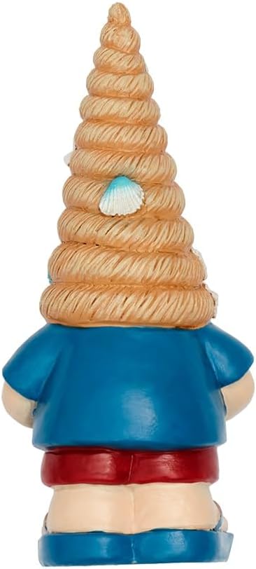 The Lakeside Collection Lighted Gnome or Set of 3 Shell Wall Art - Lighted Seaside Gnome