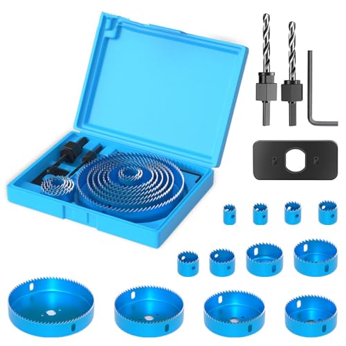 Set de brocas sierra para madera y metal 8 piezas miniatura 7