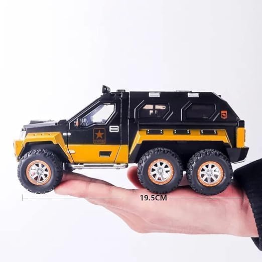 Image of 1:24 G-Patton Military Armored Diecast Scale Model Metal Pull Back Toy car for Kids with Automatic Openable Doors & Light, Music Toy Vehicle for Kids【Colors as Per Stock】