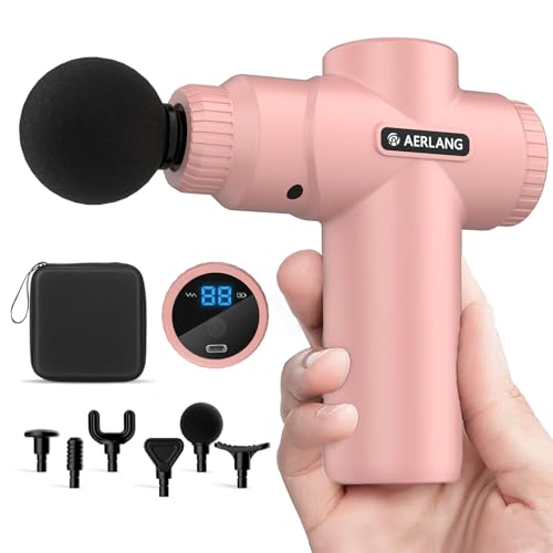AERLANG Mini Massage Gun-Pink，Muscle Deep...