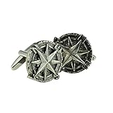 [page_title]-Ashton and Finch Manschettenknöpfe aus Zinn Design Schiffskompass