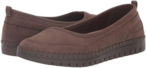 Easy Street Women's Poe Ballet Flat, Brown, 6.5 X-Wide | Image 6
