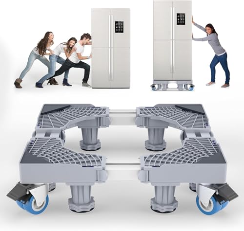 Catálogo de lavadoras con secadora los preferidos por los clientes. 50 Besswin Base para Lavadora, Base Móvil Universal con 8 Patas Fuerte y 4 Ruedas Doble, Base para Refrigerador Multifuncional Portátil de Ajustable 46-70cm),Soporte Para...