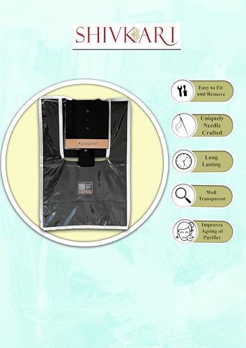 Image of Body Protective Cover Compatible with Eureka Forbes Aquaguard Neo WS RO+UV - Dustproof, Transparent, Scratch Resistant, Needle-Crafted Design, Fits Wall-Mounted & Table-Top Models