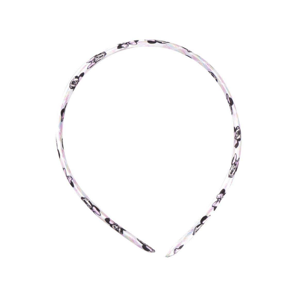 2 Fasce Per Capelli Minnie Mouse - Originali, Progettate In Spagna - Rosa Con Fiocco Viola E Stampa - Accessori Per Bimbe - 3