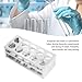 Pssopp 304 Stainless Steel Test Tube Holder Rack Highly Polished Multifunctional Laboratory Tube Stand, Small and Lightweight, Wide Applications (40mm 10 Holes)