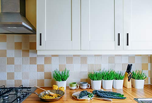 Image of Ravinte 15 Pack Solid 3-3 /4 Inch Kitchen Square Cabinet Handles Matte Black Pulls Drawer Pulls Kitchen Cabinet Hardware Flat Black Handles
