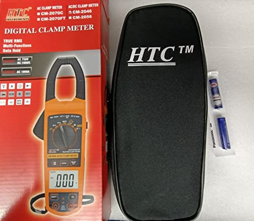 Image of Artist Unknown HTC Instrument CM-2046 Digital AC DC Clamp Meter 1000 Amp, Red