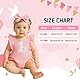 Winmany Baby Mädchen Erster Geburtstag Outfit 1. Geburtstag Süße Baumwolle Strampler Mit Stirnband Cake Smash Fotoshooting Bodysuits Kleidung