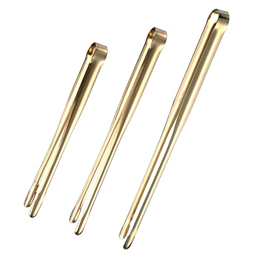 UPTALY Lot de 3 pinces fines en acier inoxydable SUS304 (30 cm/24 cm/19 cm), pinces japonaises pour barbecue, pinces Yakiniku épaisses, pinces à gril coréennes, pinces à sushi, pinces de cuisine Cover