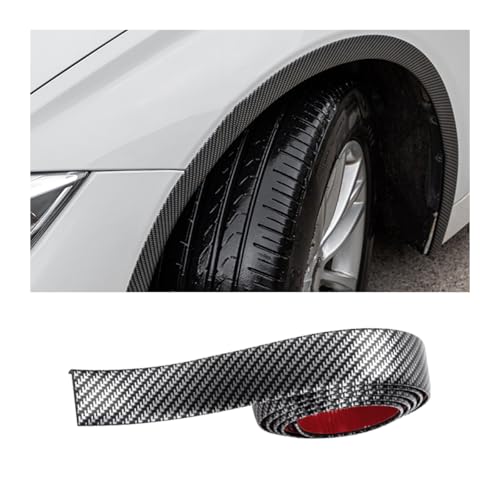 Adunsiaoto Protector De Rueda Coche, Guardabarros De Arco Rueda Coche, Coche Guardabarros Suave Anti-Rayado Ruedas, Protector Cejas Rueda, Para Protector Y Decoración De Automóviles(Fibra Carbono)