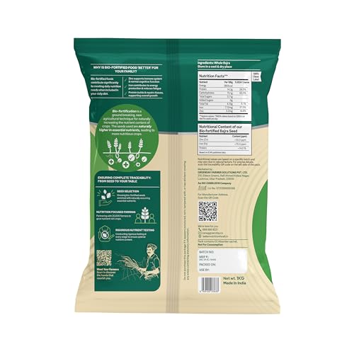 Image of Better Nutrition Bajra Atta | High Protein | Rich in Iron, Zinc & Calcium | 100% Natural | Healthy Bajra | High Fiber For Digestive Ease | 1kg (Pack of 2)