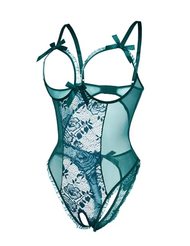 Image of Avidlove Women One Piece Lingerie Sexy Lace Babydoll Mini Bodysuit