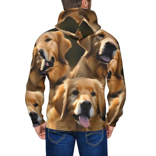 Golden Retrievers pull à capuche confortable contre le vent - 7