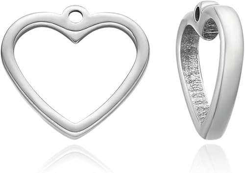 Miniatura 1 de Adabele SJF29-1 - Juego de 5 piezas de acero inoxidable de grado 304, hipoalergénico, resistente, parte trasera abierta de 0.787 in, bisel en forma