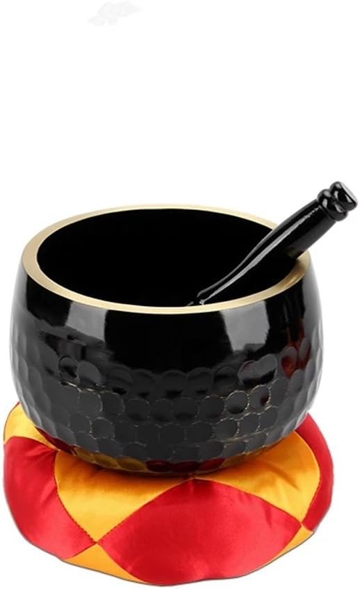 Brass Bowl Buddha's Sound Bowl Instruments Supplies Black Singing Bowl Brass Metal Dish Trays Decorative