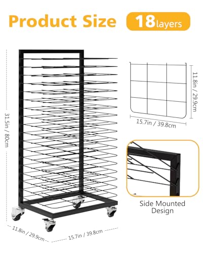 Support de séchage amovible rack de rangement pour toiles - 3