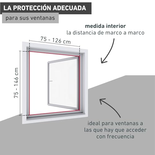 Estor plisado para ventana de 130x150 cm Windhager Expert blanco 5