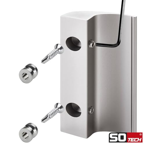 SOTECH Balkontürgriff SEJA II Aluminium Edelstahloptik 85 x 40 x 20 mm Türgriff Terrassentürgriff