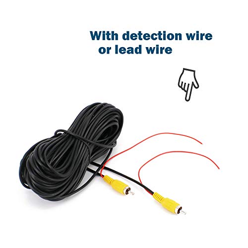 Collyon (34FT / 10m) Reversing Image RCA Video Vable, Car Spare Extension Cable, with Detection Trigger Line RCA Male to Male Plug, Car Rear View Parking Camera Video and Audio Extension Cable - Thumbnail 5