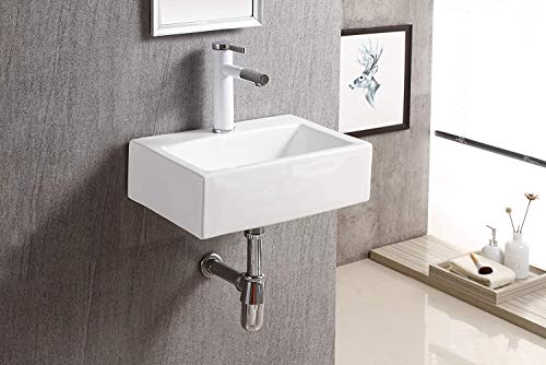 Elanti Collection Ec9859 Sink, Rectangular (16.8 X 12 X 5.1 Inches), White #TOP2