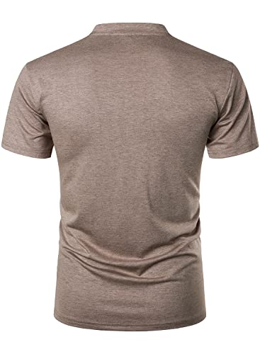 FANARCHER Men’s Henley Short Sleeve T-Shirts Casual Tee Shirts Cotton Summer Tops4