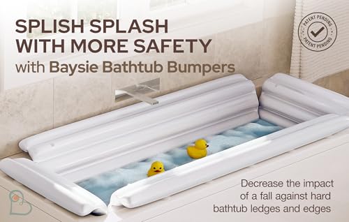 Image of Baysie Bathtub Safety Bumper for Baby, Toddler and Kid (Hook and Loop)