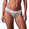 Calvin Klein Damen Slip Bikini Form mit Logobund, Grau (Grey Heather), S