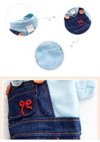 Vestido Princesa Denim para Perros Pequeños XL Azul miniatura 7