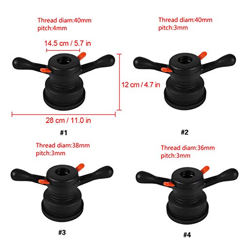 Image of Quick Release Hub Wing Nut Wheel Balancer Tire Change, Tire Change Tools for Car (Inner diameter 36mm pitch 3mm)