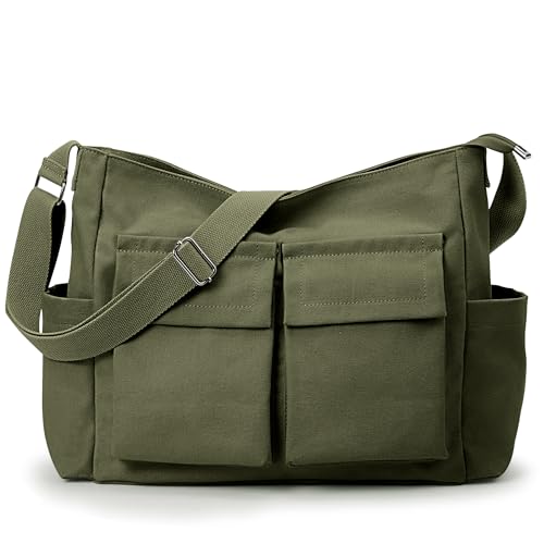 KALIDI Canvas Tote Messenger Bag