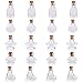 SUNNYCLUE 20pcs 5 Estilos Mini Botellas de Frascos de Vidrio con Tapones de Corcho Zapatos de Estrellas Transparentes Botellas Cuadradas de Deseo Contenedor de Cosméticos para Favores Fiesta Bodas
