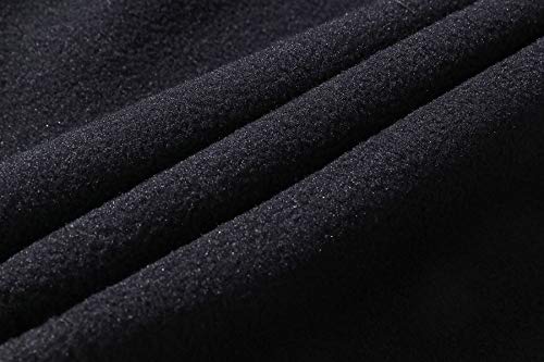 BenBoy Herren Wanderhose Wasserdicht Softshellhose Outdoorhose Winddicht Warm Gefüttert Skihose Snowboardhose Winter Trekkinghose,KZ1602-Black1-XL