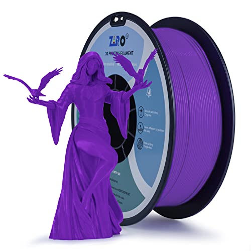 Image of ZIRO 1.75mm PLA Filament, 3D Printer PLA PRO Basic Color Series, Purple | Fit for Most FDM 3D Printer, 1.75mm 1KG Spool, Dimensional Accuracy + /-0.03mm, Colorful PLA FilamenT