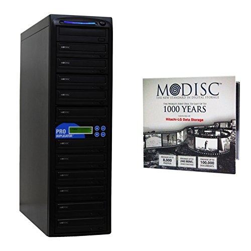 Image of Produplicator 1 to 11 M-Disc Support CD DVD Duplicator Bundle with 1 Pack M-DISC DVD (Up to 24X DVD Burn Speed, Standalone Duplication Tower)