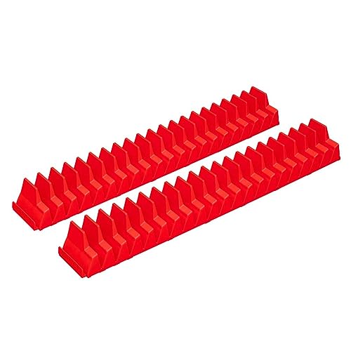 Ernst Manufacturing 40 Tool Magnetic Wrench Pro, Red, 40 Wrench Organizer - Image 2