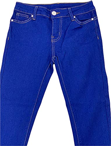 Image of ToBeInStyle Girl's Denim Easy Styling Classic Timeless Everyday Jeans Zip-Up Closure