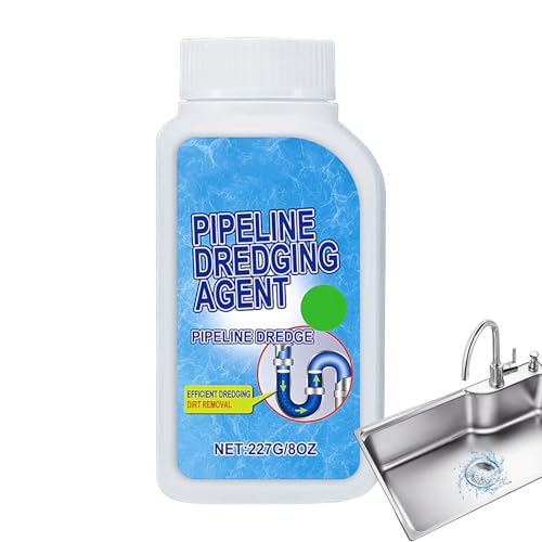 ETUCYNG パイプ浚渫 強力排水管洗浄剤 227g 高速分解 目詰まり除去剤 排水管詰まり解消剤 パイプ浚渫剤 スーパー詰まり除去剤 携帯用清掃ツール ヘア排水管クリーナー シンク排水管クリーナー パイプライン浚渫剤 強力なシンクと排水管クリーナー 排