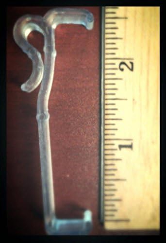 Cenefas para persianas, 4 tamaños diferentes, 6, 12, o 24 unidades, Plástico, Transparente, 2.5"