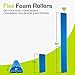 ProsourceFit Flex Foam Rollers for Muscle Massage, Physical Therapy, Core & Balance Exercises Stabilization