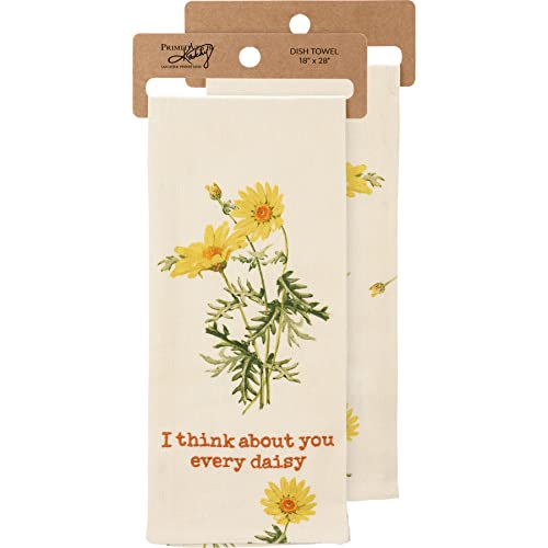 Primitives-by-Kathy-I-Think-About-You-Every-Daisy-Kitchen-Towel Primitives by Kathy I Think About You Every Daisy Kitchen Towel