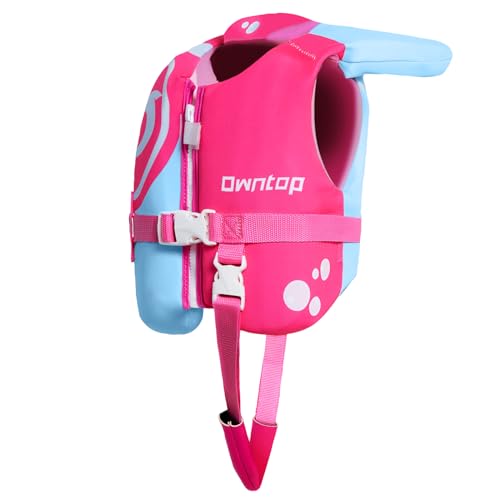 Owntop Toddler Swim Vest Kids Float Jacket Swimming Aid for Child Boys Girls with Adjustable Safety Straps 30-50 lbs 3-6 yrs