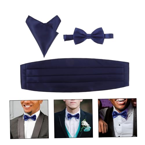 Conjunto de Cummerbund, Corbata y Pajarita para Hombre miniatura 7