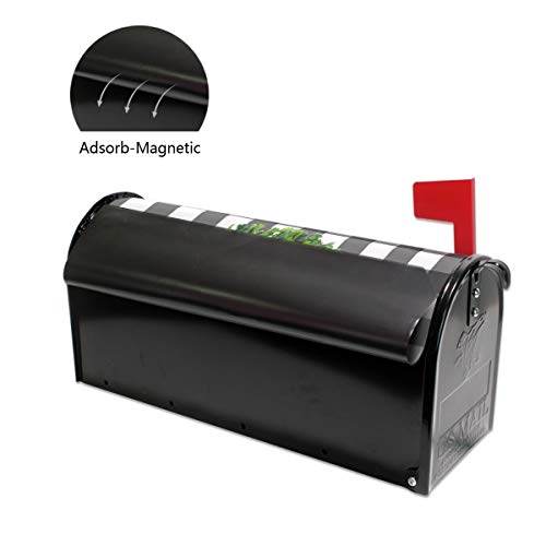 Kcldeci Spring Summer Magnetic Mailbox Cover Buffalo Check Plaid Welcome Magnetic Mailbox Covers Home Sweet Home Rustic Farmhouse Mailbox Wraps Post Box Cover Standard Size 21X18 #TOP4